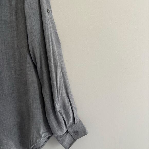 Cloth & Stone Collared V Neck Top Sz S - Picture 7 of 8